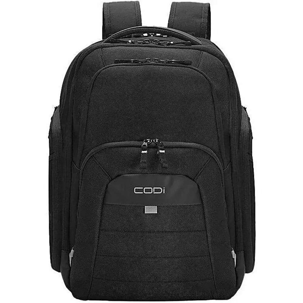 CODi Ferretti Pro Sport Pack 17.3” Laptop Backpack Black USB Laptop Travel Bag